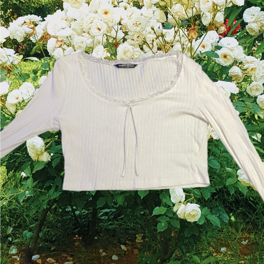 Knit Longsleeve Crop Top